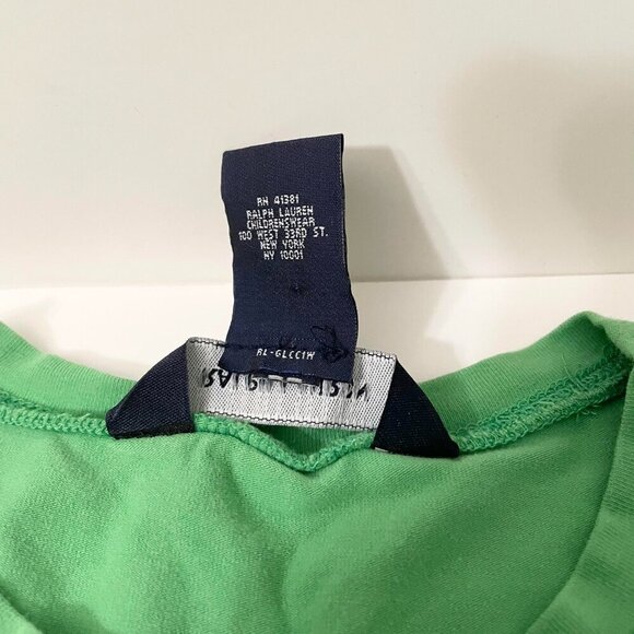 Ralph Lauren Shirt Kids Girls Size Large Tshirt Green - Picture 4 of 16
